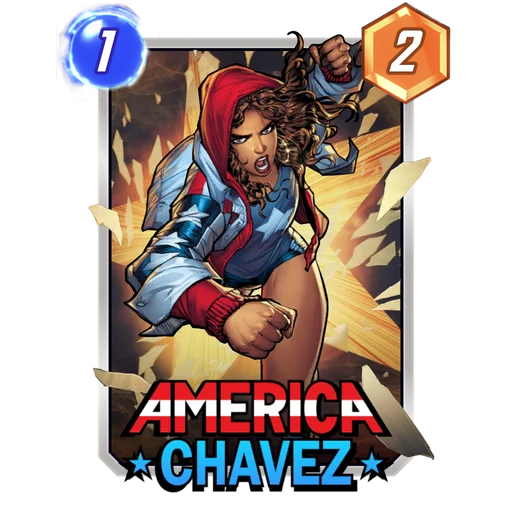 America Chavez MARVEL SNAP card art