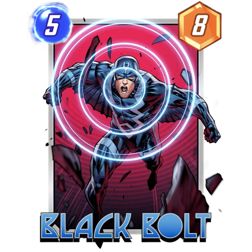 Black Bolt MARVEL SNAP card art