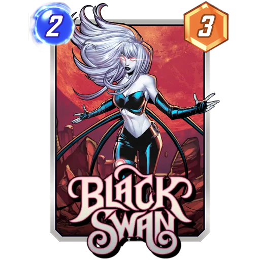 Black Swan MARVEL SNAP card art with current cost and power