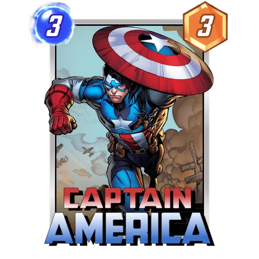 Captain America MARVEL SNAP card art