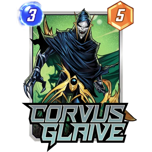 Corvus Glaive MARVEL SNAP card art
