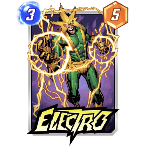Electro MARVEL SNAP card art
