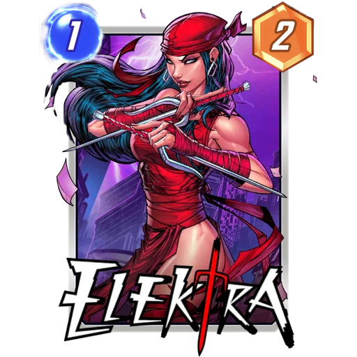 Elektra MARVEL SNAP card art