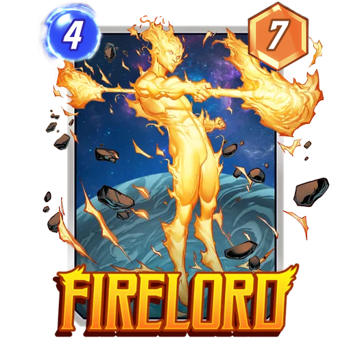Firelord MARVEL SNAP card art