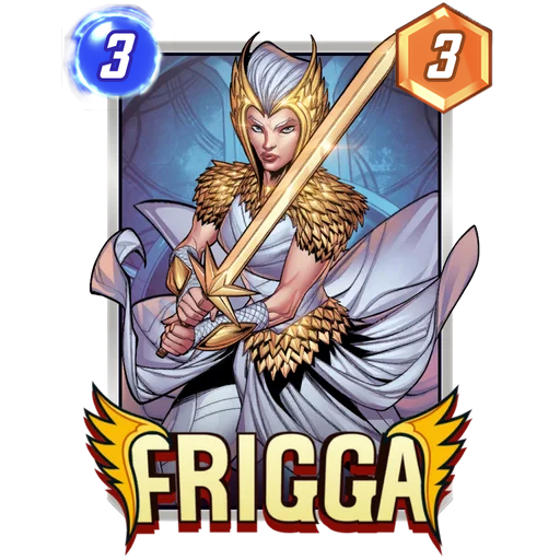 Frigga MARVEL SNAP card art with current cost and power
