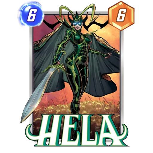 Hela MARVEL SNAP card art