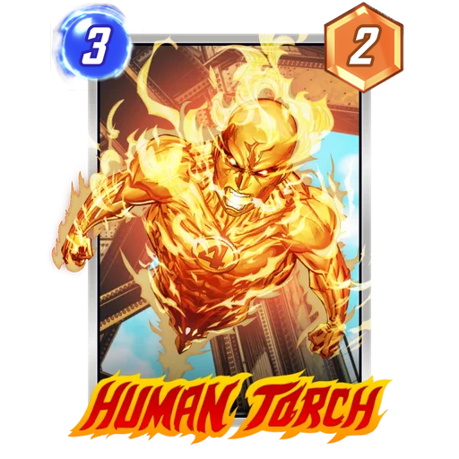 Human Torch MARVEL SNAP card art