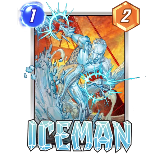 Iceman MARVEL SNAP card art