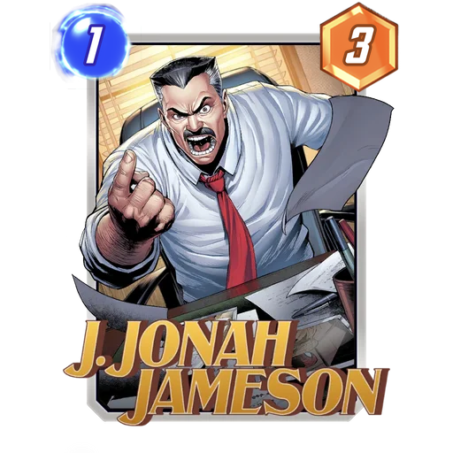 J. Jonah Jameson MARVEL SNAP card art