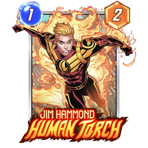Jim Hammond Human Torch MARVEL SNAP card art