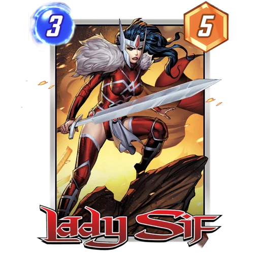 Lady Sif MARVEL SNAP card art