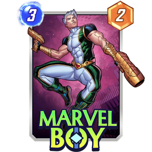 Marvel Boy MARVEL SNAP card art with current cost and power