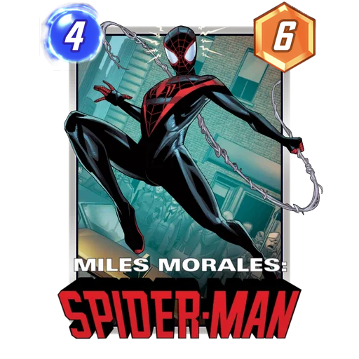 Miles Morales Spider-Man MARVEL SNAP card art