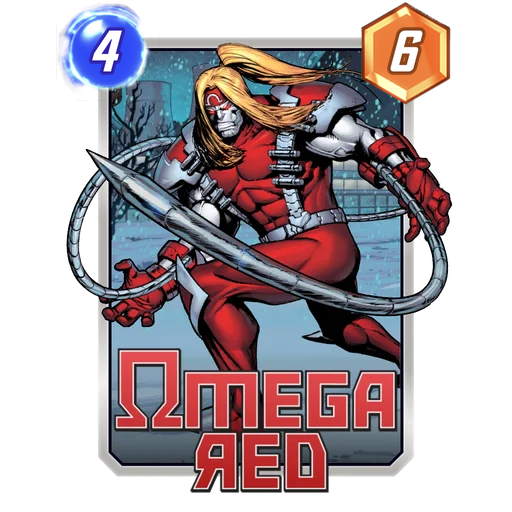 Omega Red MARVEL SNAP card art