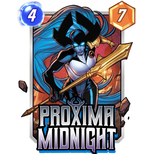 Proxima Midnight MARVEL SNAP card art
