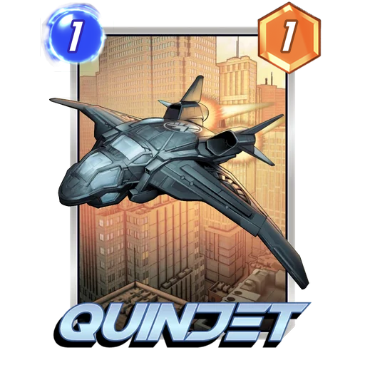 Quinjet MARVEL SNAP card art with current cost and power