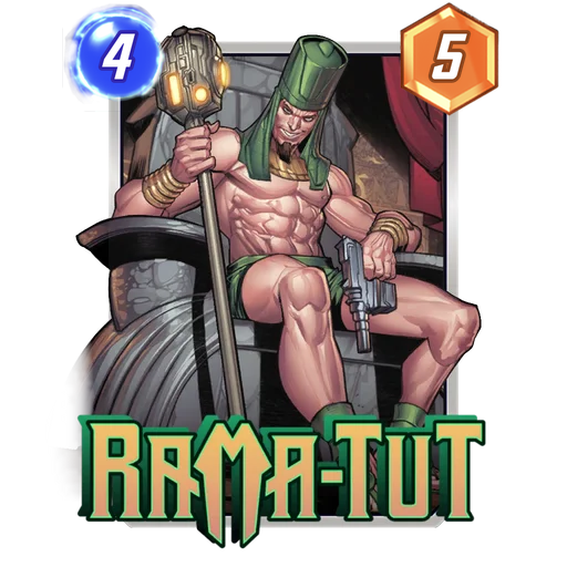 Rama-Tut MARVEL SNAP card art with current cost and power