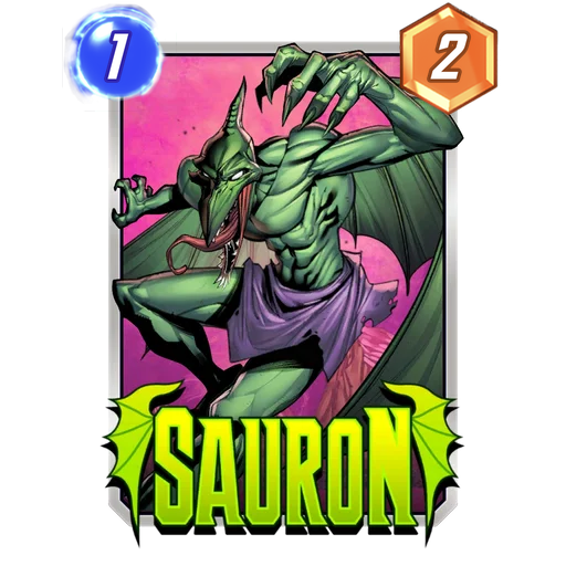Sauron MARVEL SNAP card art with current cost and power