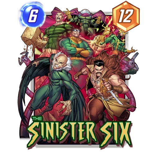 Sinister Six MARVEL SNAP card art