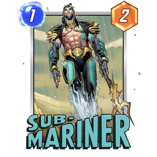 Sub-Mariner MARVEL SNAP card art with current cost and power