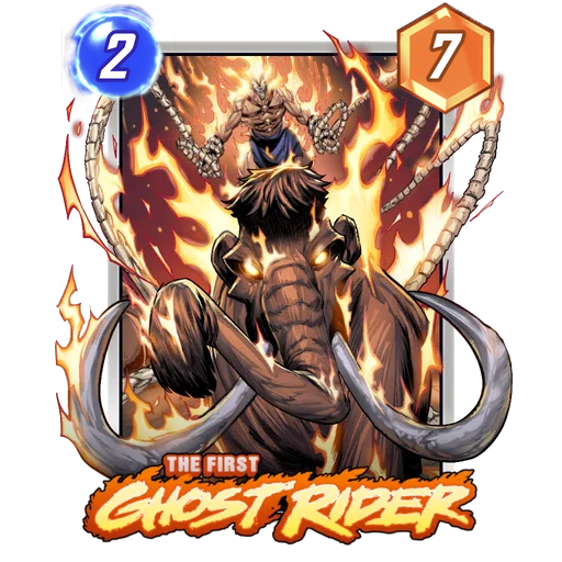 The First Ghost Rider MARVEL SNAP card art