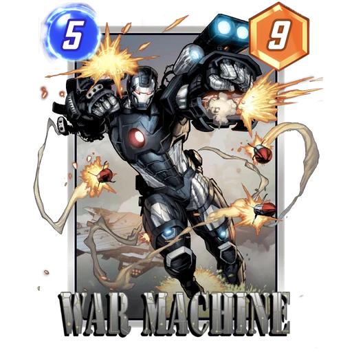 War Machine MARVEL SNAP card art with current cost and power