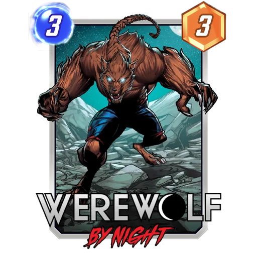 Werewolf By Night MARVEL SNAP card art