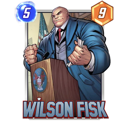Wilson Fisk MARVEL SNAP card art with current cost and power