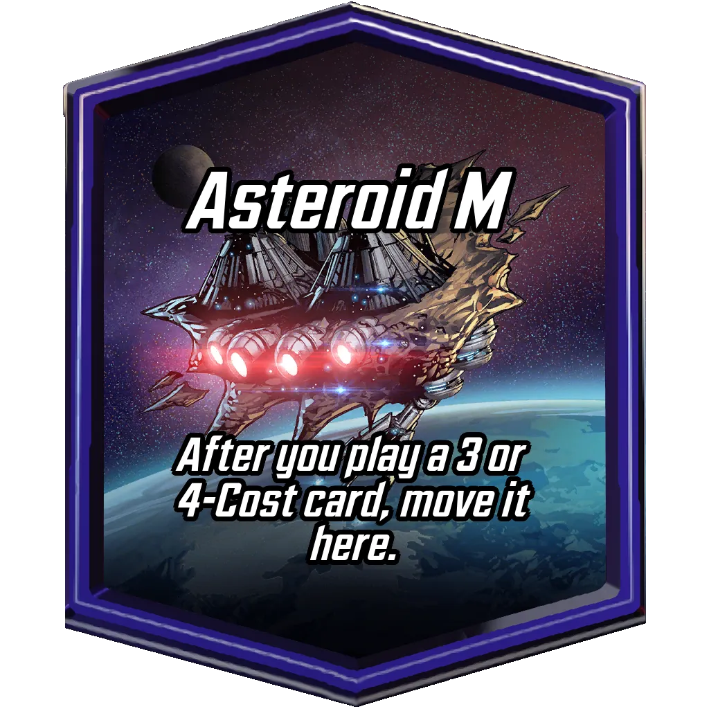 Asteroid M MARVEL SNAP location art