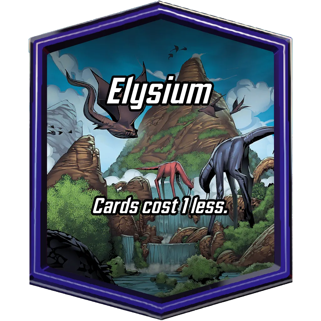Elysium MARVEL SNAP location art