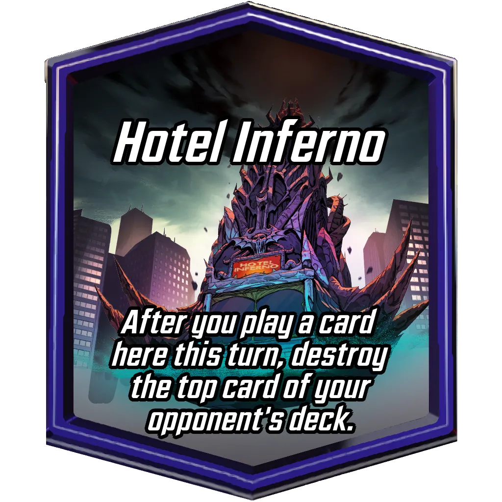 Hotel Inferno MARVEL SNAP location art