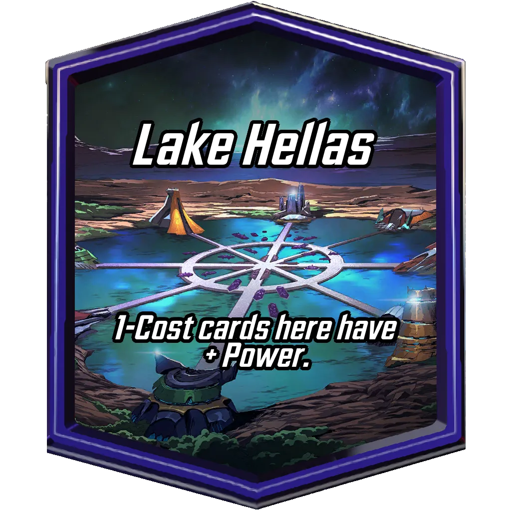 Lake Hellas MARVEL SNAP location art