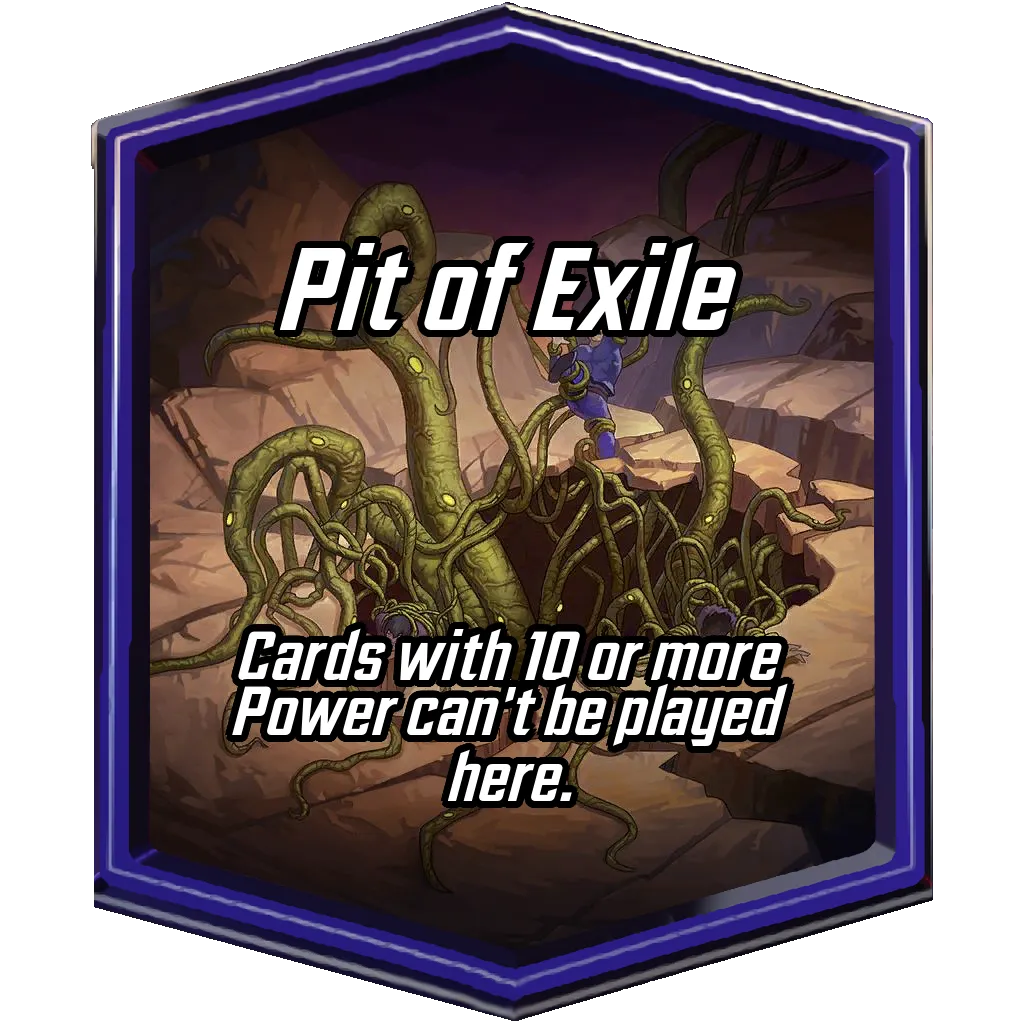 Pit of Exile MARVEL SNAP location art