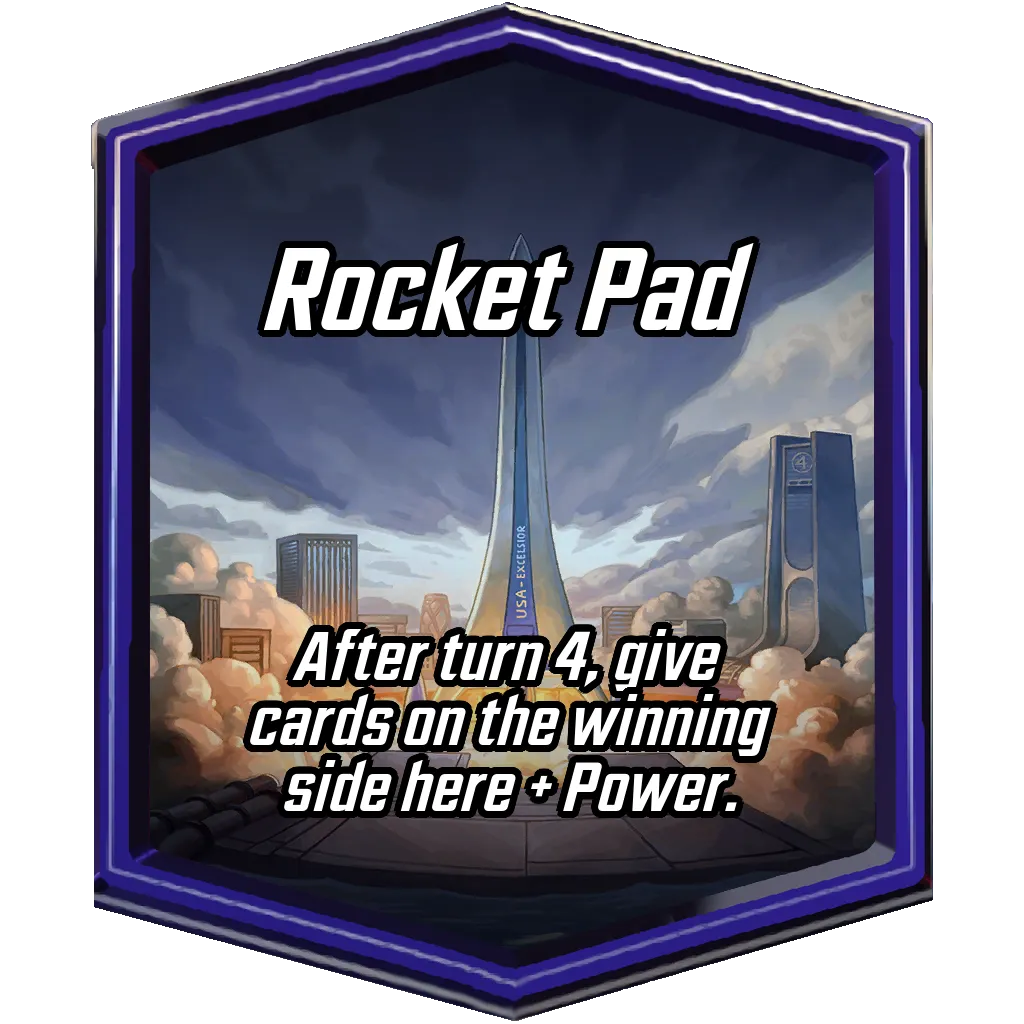 Rocket Pad MARVEL SNAP location art